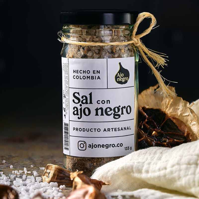 Salt with black garlic 133 gr